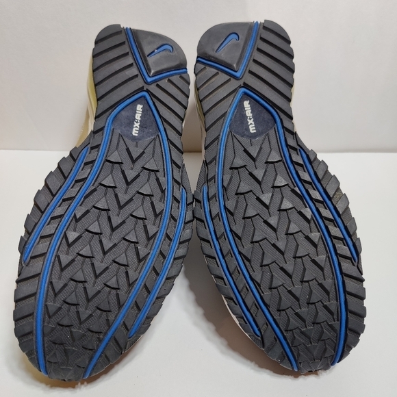 RARE Nike Air Max Terra Ninety Tan Black Blue Leather Athletic Sneaker men's 7.5 - Picture 9 of 10